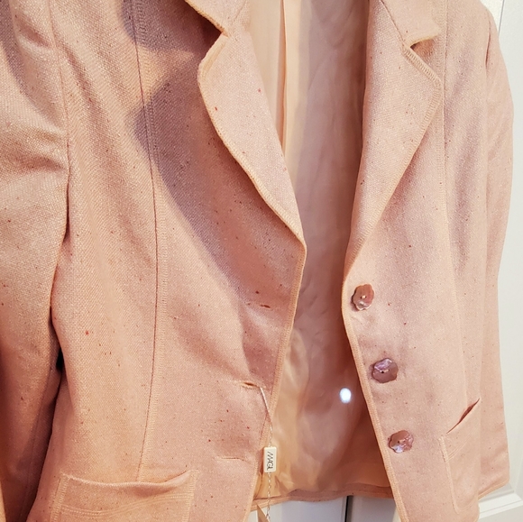 NWT-MAGIL BUTTON'S UP YOUTH GIRLS PEACHY PINK BLAZER JACKET- ITALY10- - Picture 5 of 15